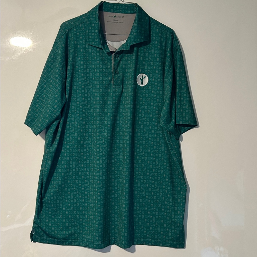 Horn Legend Men’s Golf Shirt Size XL Green